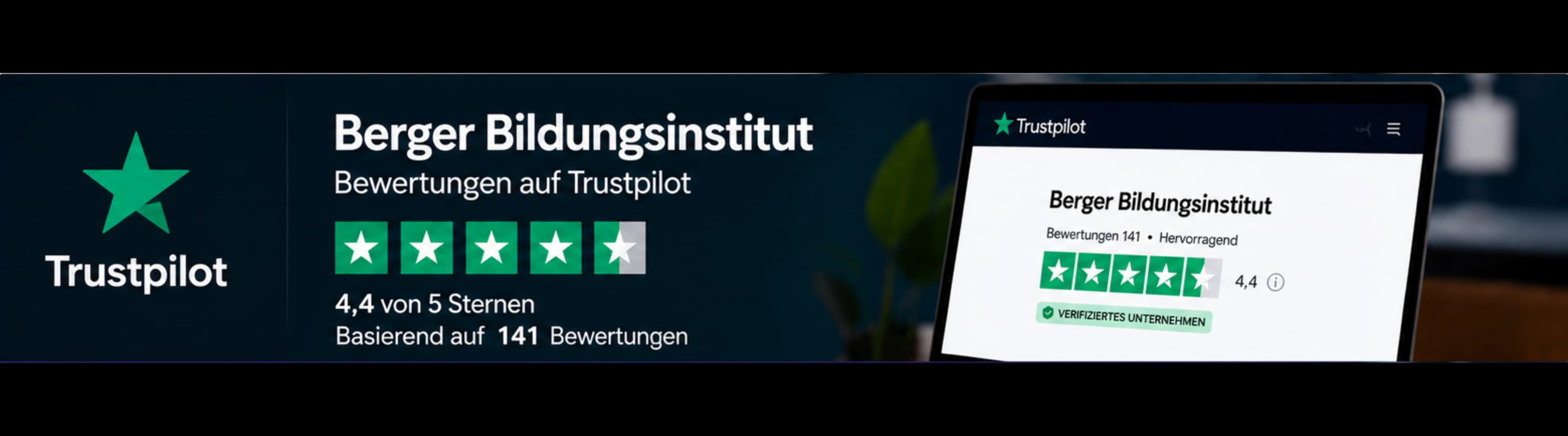 Trustpilot bewertungen Berger Bildungsinstitut.webp
