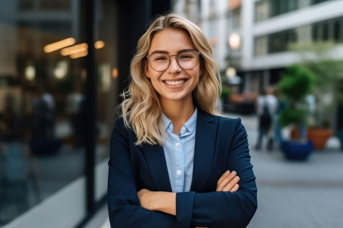 Lady at work